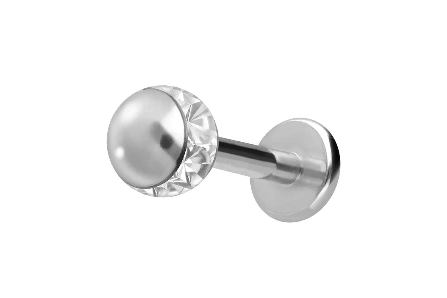 Titan Labret Piercing EPOXY-RING-KUGEL